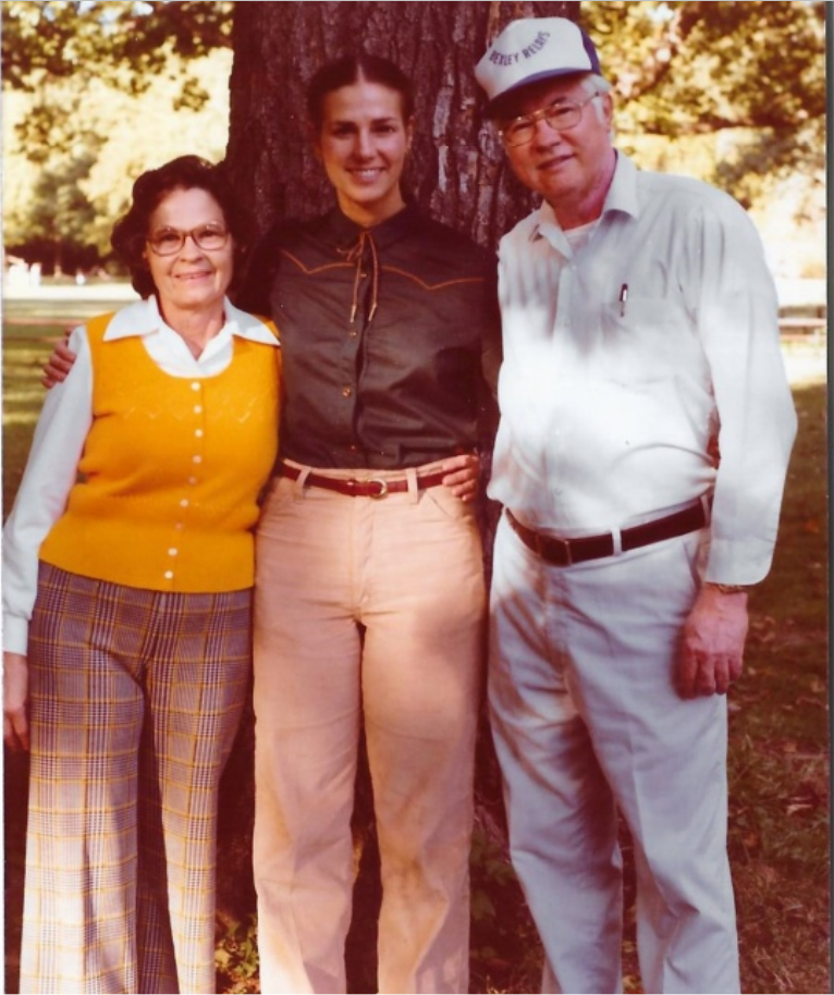 Ruby and Russ Owen with their daughter, Nancy Owen-Hawkins